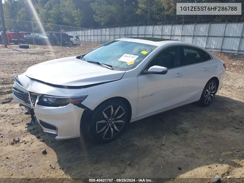 2017 Chevrolet Malibu 1Lt VIN: 1G1ZE5ST6HF286788 Lot: 40421707