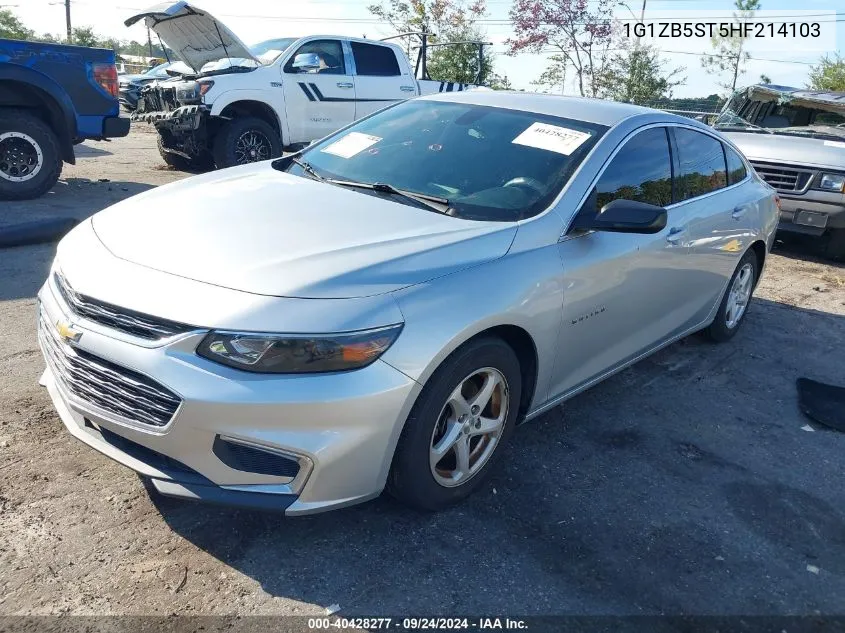 2017 Chevrolet Malibu Ls VIN: 1G1ZB5ST5HF214103 Lot: 40428277