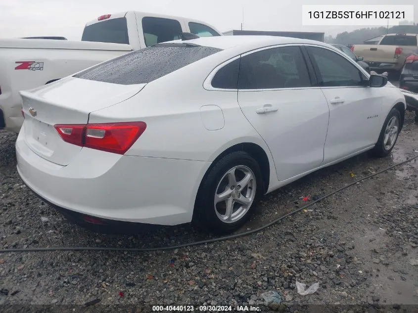 2017 Chevrolet Malibu Ls VIN: 1G1ZB5ST6HF102121 Lot: 40440123