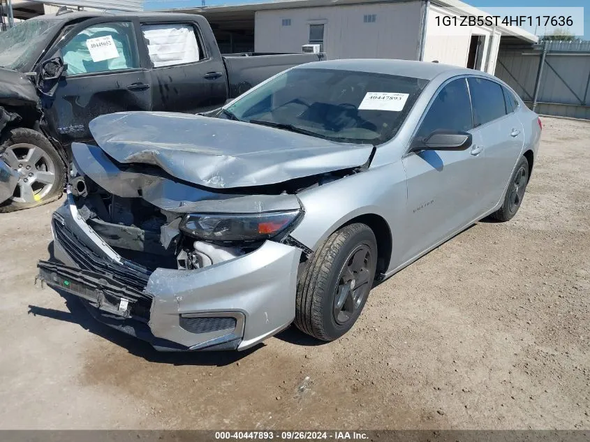 2017 Chevrolet Malibu Ls VIN: 1G1ZB5ST4HF117636 Lot: 40447893