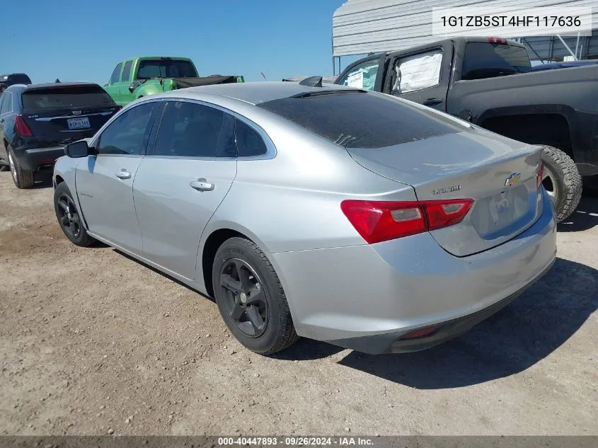 2017 Chevrolet Malibu Ls VIN: 1G1ZB5ST4HF117636 Lot: 40447893