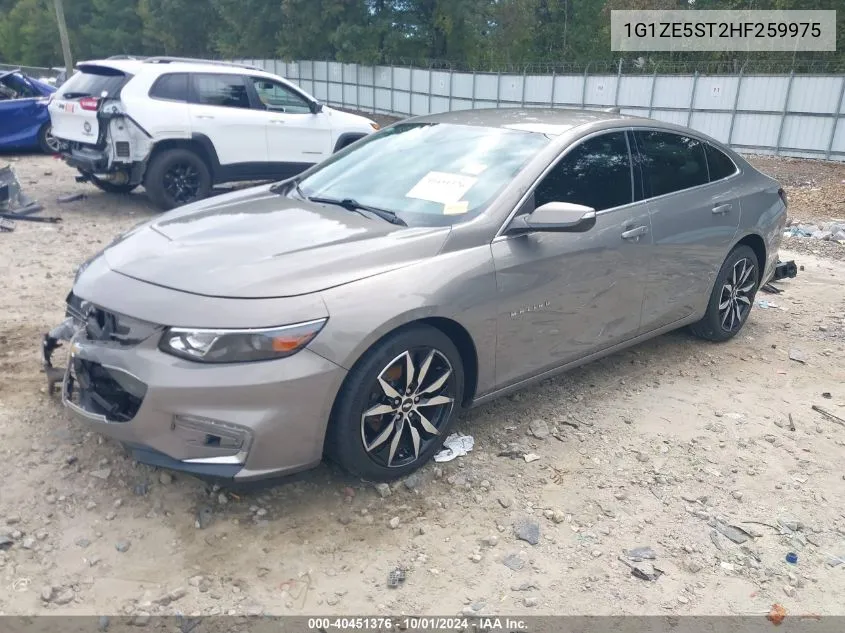 2017 Chevrolet Malibu 1Lt VIN: 1G1ZE5ST2HF259975 Lot: 40451376