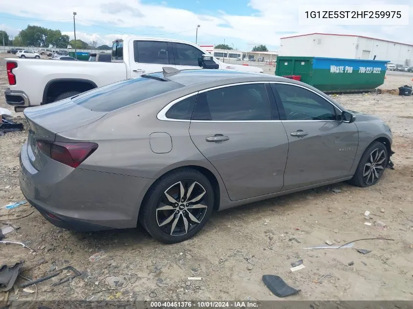 2017 Chevrolet Malibu 1Lt VIN: 1G1ZE5ST2HF259975 Lot: 40451376