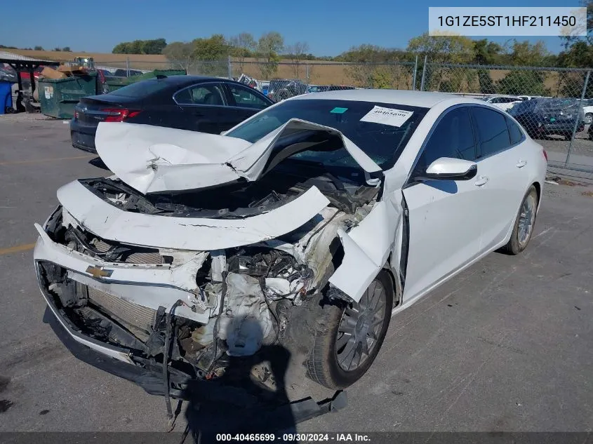 2017 Chevrolet Malibu Lt VIN: 1G1ZE5ST1HF211450 Lot: 40465699