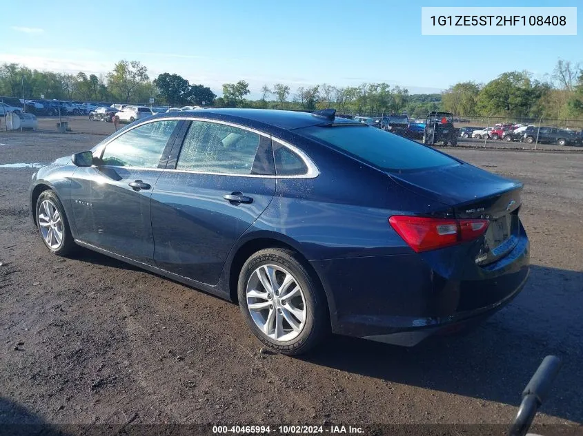 2017 Chevrolet Malibu 1Lt VIN: 1G1ZE5ST2HF108408 Lot: 40465994