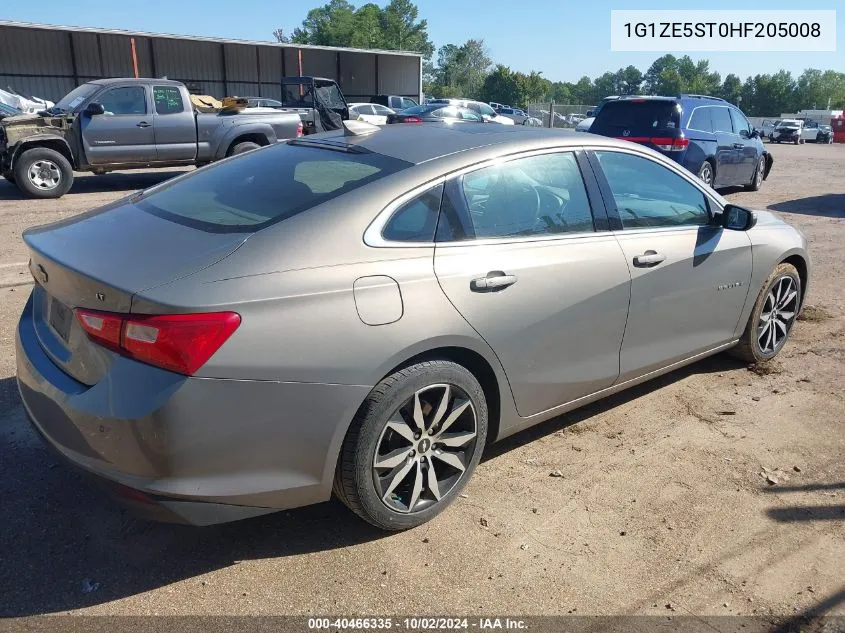 2017 Chevrolet Malibu 1Lt VIN: 1G1ZE5ST0HF205008 Lot: 40466335