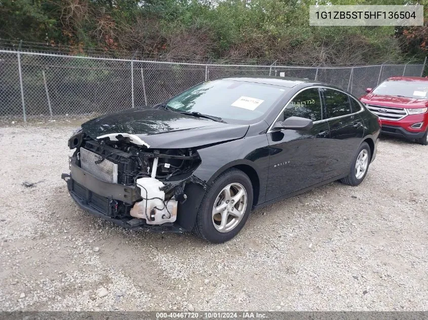 2017 Chevrolet Malibu Ls VIN: 1G1ZB5ST5HF136504 Lot: 40467720