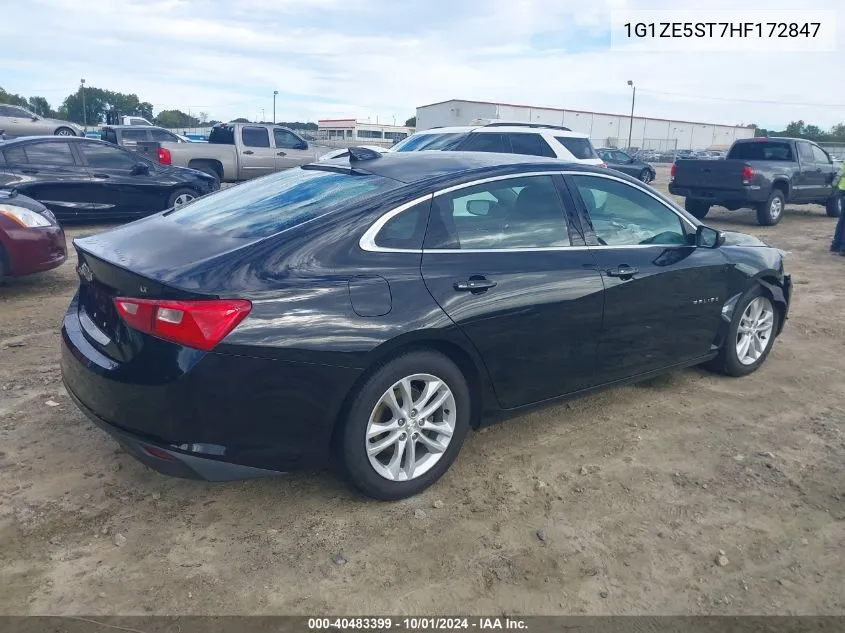 2017 Chevrolet Malibu 1Lt VIN: 1G1ZE5ST7HF172847 Lot: 40483399