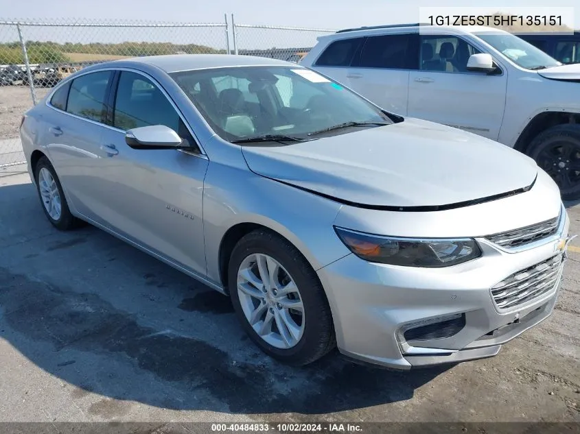 2017 Chevrolet Malibu 1Lt VIN: 1G1ZE5ST5HF135151 Lot: 40484833