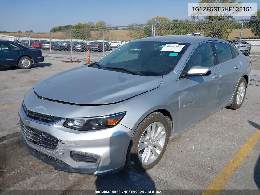 2017 Chevrolet Malibu 1Lt VIN: 1G1ZE5ST5HF135151 Lot: 40484833