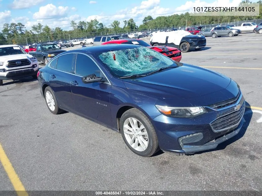 2017 Chevrolet Malibu 1Lt VIN: 1G1ZE5STXHF144105 Lot: 40485047