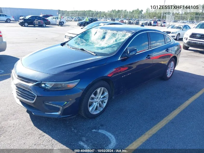 2017 Chevrolet Malibu 1Lt VIN: 1G1ZE5STXHF144105 Lot: 40485047