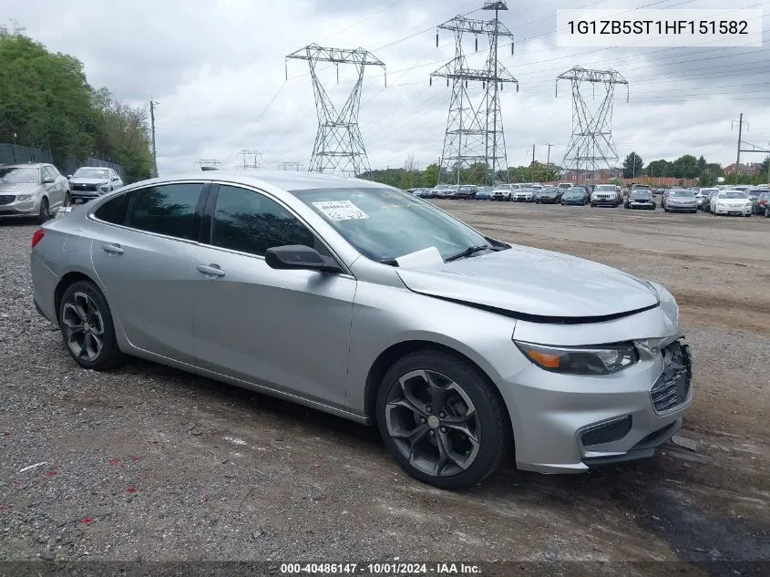 2017 Chevrolet Malibu Ls VIN: 1G1ZB5ST1HF151582 Lot: 40486147