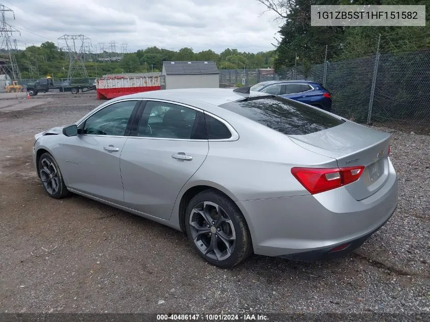 2017 Chevrolet Malibu Ls VIN: 1G1ZB5ST1HF151582 Lot: 40486147