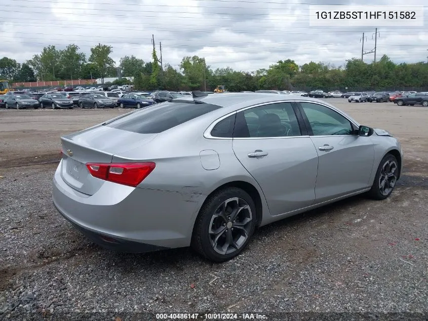 2017 Chevrolet Malibu Ls VIN: 1G1ZB5ST1HF151582 Lot: 40486147