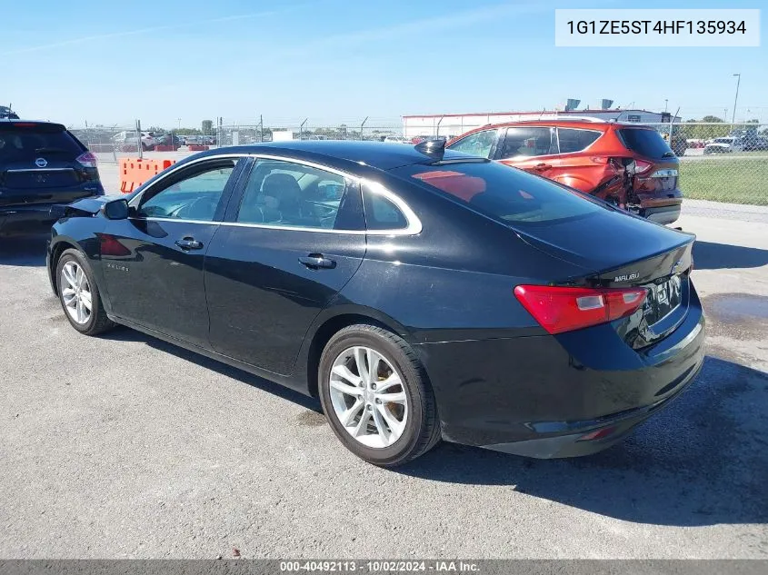 2017 Chevrolet Malibu 1Lt VIN: 1G1ZE5ST4HF135934 Lot: 40492113