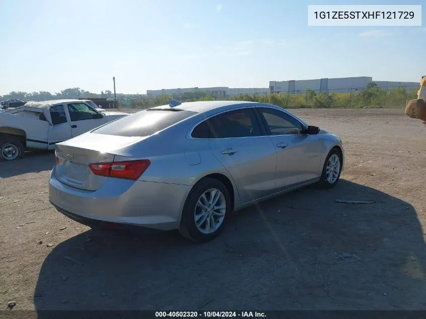 1G1ZE5STXHF121729 2017 Chevrolet Malibu 1Lt