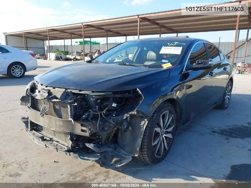 2017 Chevrolet Malibu 1Lt VIN: 1G1ZE5ST1HF117603 Lot: 40507168