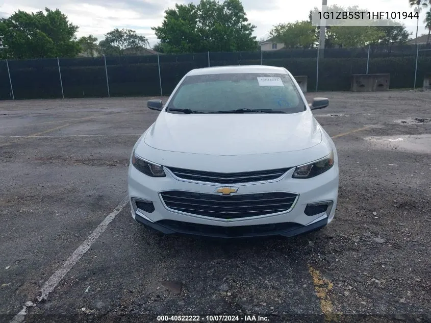 2017 Chevrolet Malibu Ls VIN: 1G1ZB5ST1HF101944 Lot: 40522222