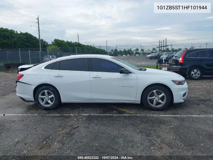 2017 Chevrolet Malibu Ls VIN: 1G1ZB5ST1HF101944 Lot: 40522222