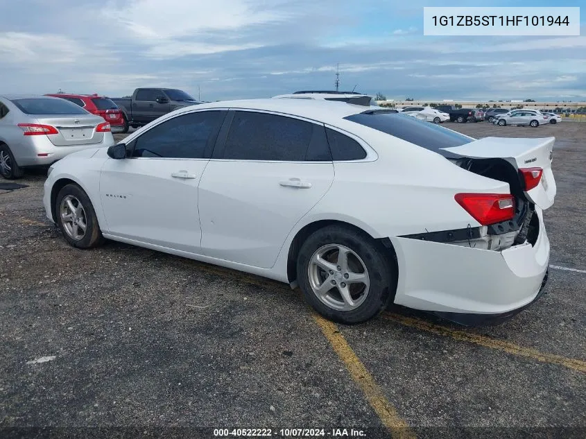 2017 Chevrolet Malibu Ls VIN: 1G1ZB5ST1HF101944 Lot: 40522222