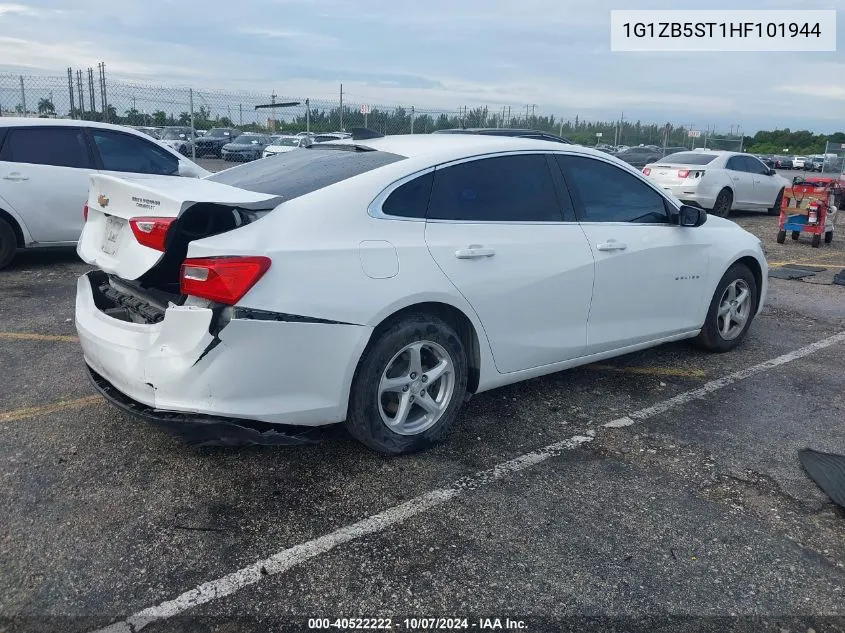 2017 Chevrolet Malibu Ls VIN: 1G1ZB5ST1HF101944 Lot: 40522222