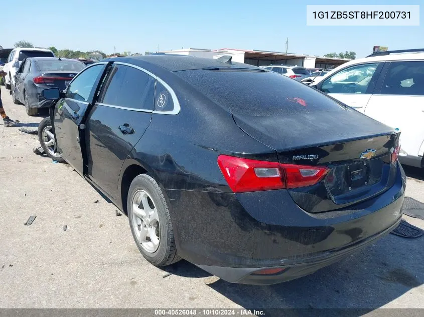 2017 Chevrolet Malibu Ls VIN: 1G1ZB5ST8HF200731 Lot: 40526048