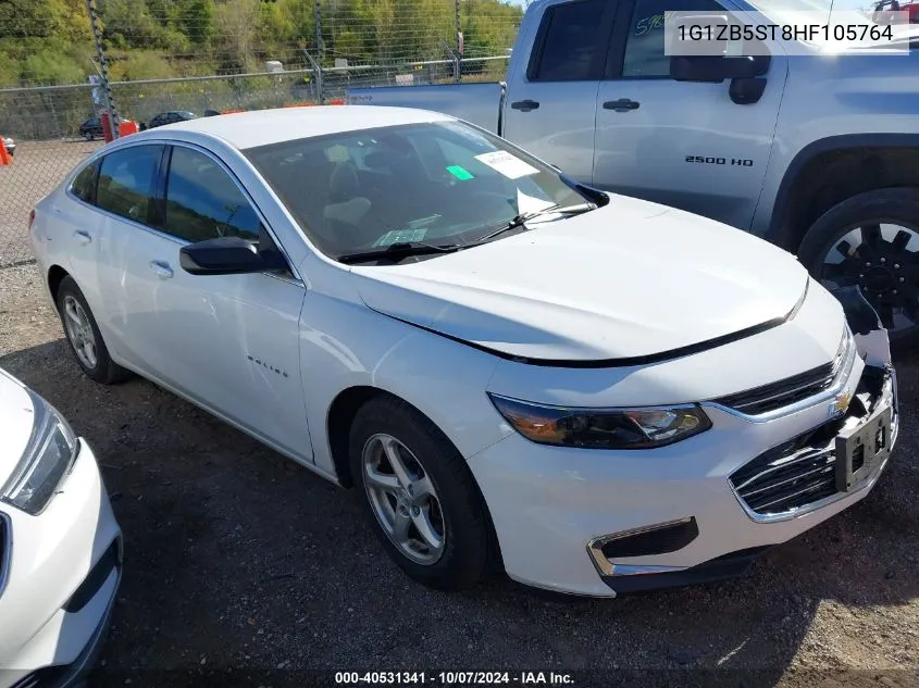 2017 Chevrolet Malibu Ls VIN: 1G1ZB5ST8HF105764 Lot: 40531341