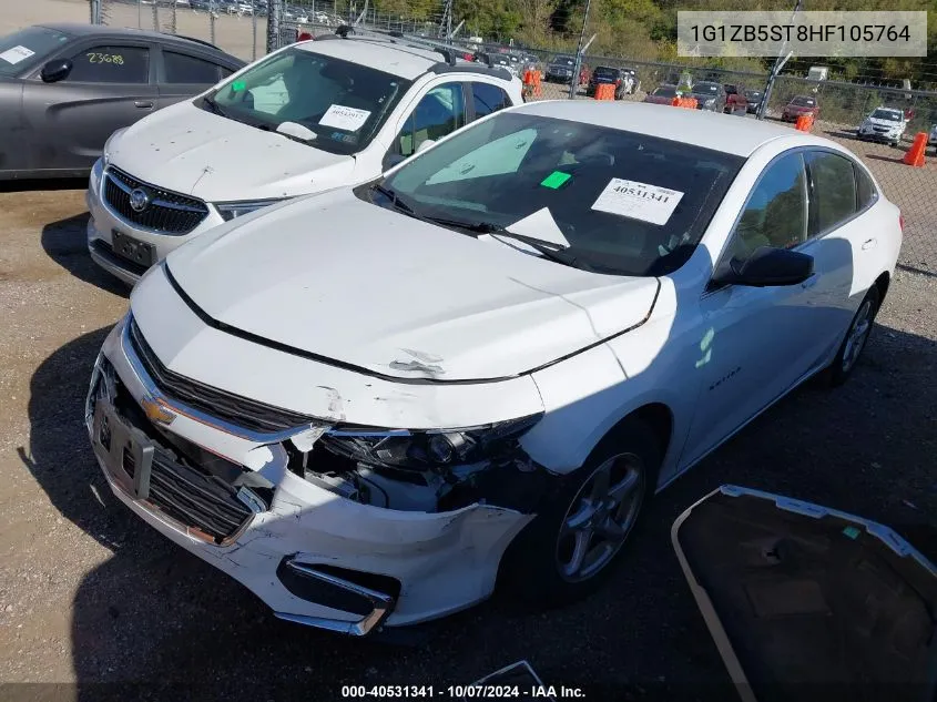 2017 Chevrolet Malibu Ls VIN: 1G1ZB5ST8HF105764 Lot: 40531341