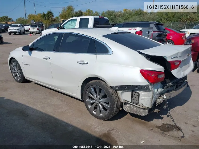 2017 Chevrolet Malibu Premier VIN: 1G1ZH5SX1HF156816 Lot: 40552448