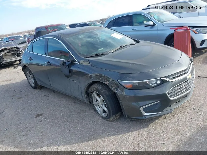 2017 Chevrolet Malibu Ls VIN: 1G1ZB5ST6HF199756 Lot: 40552711