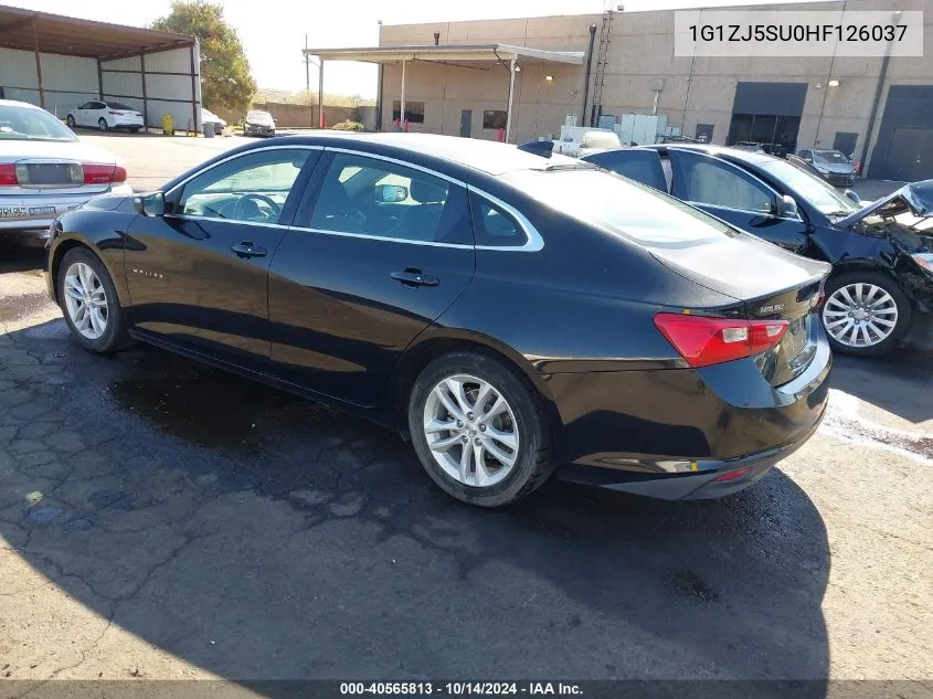 2017 Chevrolet Malibu Hybrid VIN: 1G1ZJ5SU0HF126037 Lot: 40565813