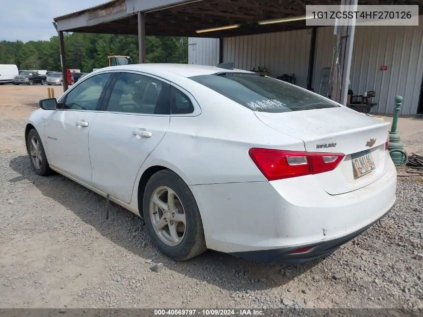 2017 Chevrolet Malibu 1Fl VIN: 1G1ZC5ST4HF270126 Lot: 40569797