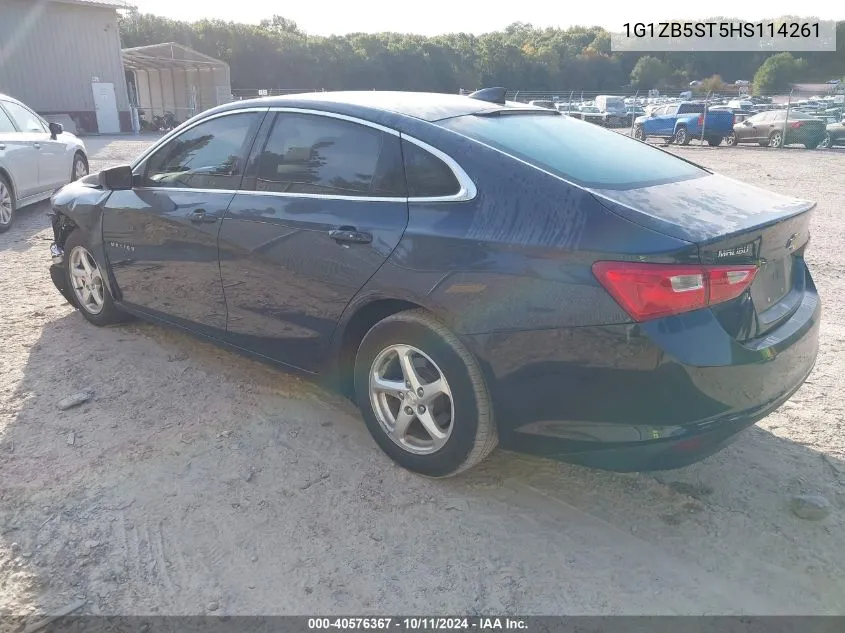 2017 Chevrolet Malibu Ls VIN: 1G1ZB5ST5HS114261 Lot: 40576367