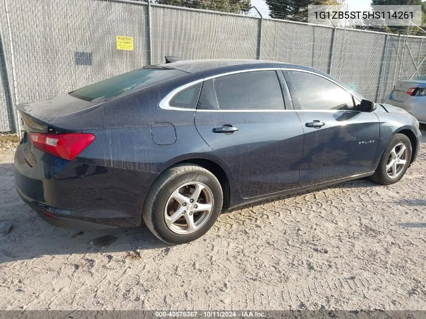 2017 Chevrolet Malibu Ls VIN: 1G1ZB5ST5HS114261 Lot: 40576367