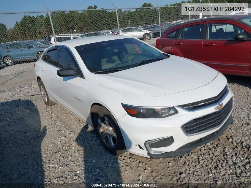 2017 Chevrolet Malibu Ls VIN: 1G1ZB5STXHF284292 Lot: 40579479