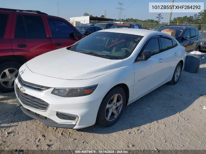 2017 Chevrolet Malibu Ls VIN: 1G1ZB5STXHF284292 Lot: 40579479