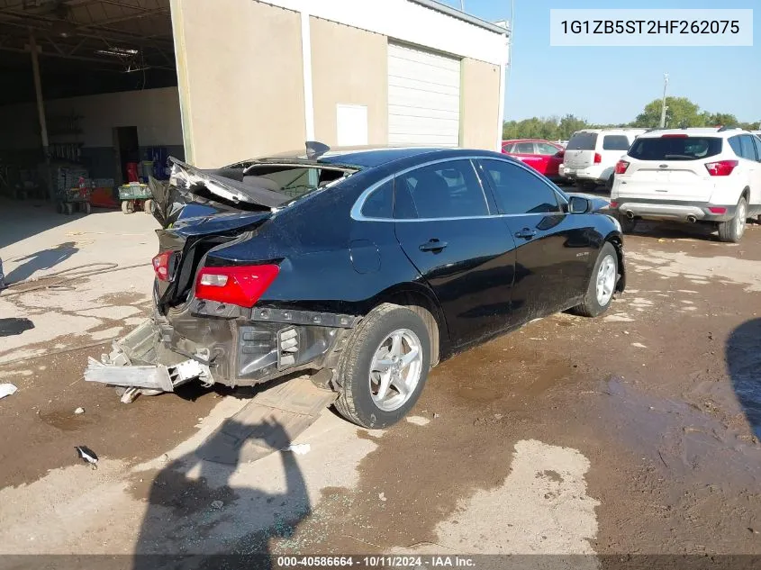 2017 Chevrolet Malibu Ls VIN: 1G1ZB5ST2HF262075 Lot: 40586664