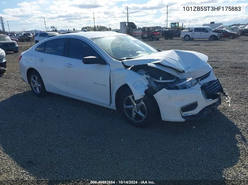 2017 Chevrolet Malibu Ls VIN: 1G1ZB5ST3HF175883 Lot: 40592684