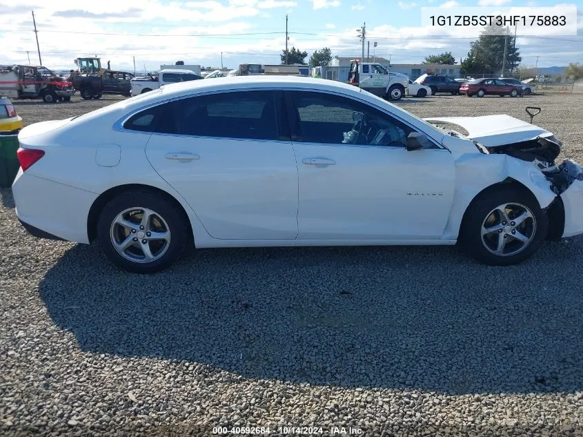 2017 Chevrolet Malibu Ls VIN: 1G1ZB5ST3HF175883 Lot: 40592684