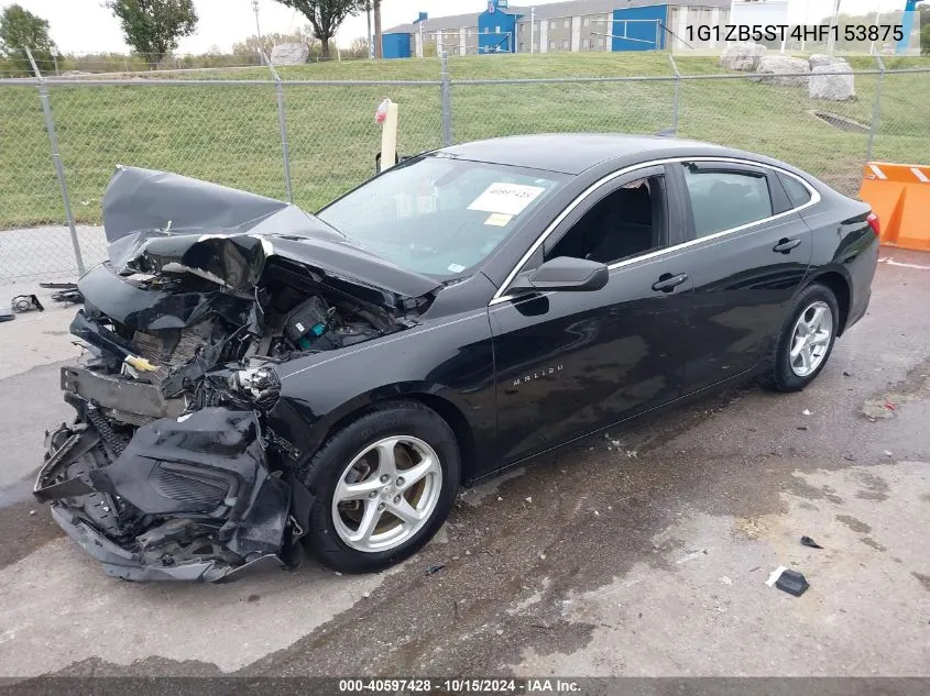 2017 Chevrolet Malibu Ls VIN: 1G1ZB5ST4HF153875 Lot: 40597428