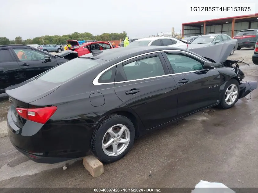 2017 Chevrolet Malibu Ls VIN: 1G1ZB5ST4HF153875 Lot: 40597428