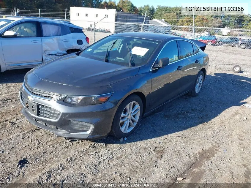 2017 Chevrolet Malibu 1Lt VIN: 1G1ZE5ST8HF193366 Lot: 40610433