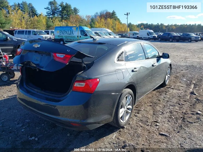 2017 Chevrolet Malibu 1Lt VIN: 1G1ZE5ST8HF193366 Lot: 40610433