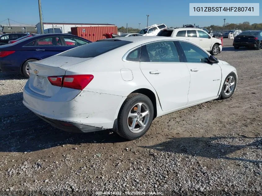 2017 Chevrolet Malibu Ls VIN: 1G1ZB5ST4HF280741 Lot: 40614332