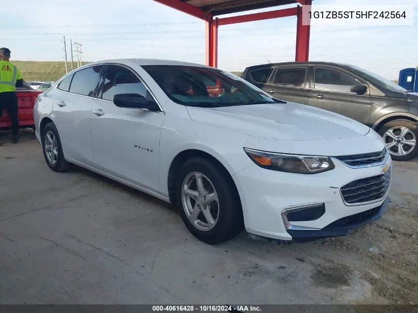 2017 Chevrolet Malibu Ls VIN: 1G1ZB5ST5HF242564 Lot: 40616428