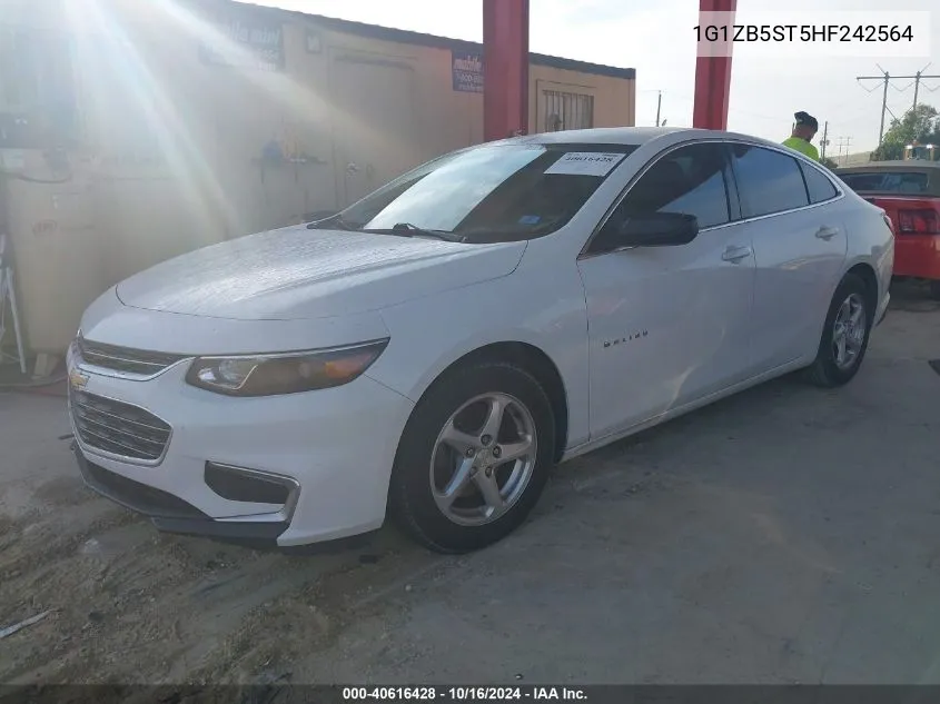 2017 Chevrolet Malibu Ls VIN: 1G1ZB5ST5HF242564 Lot: 40616428