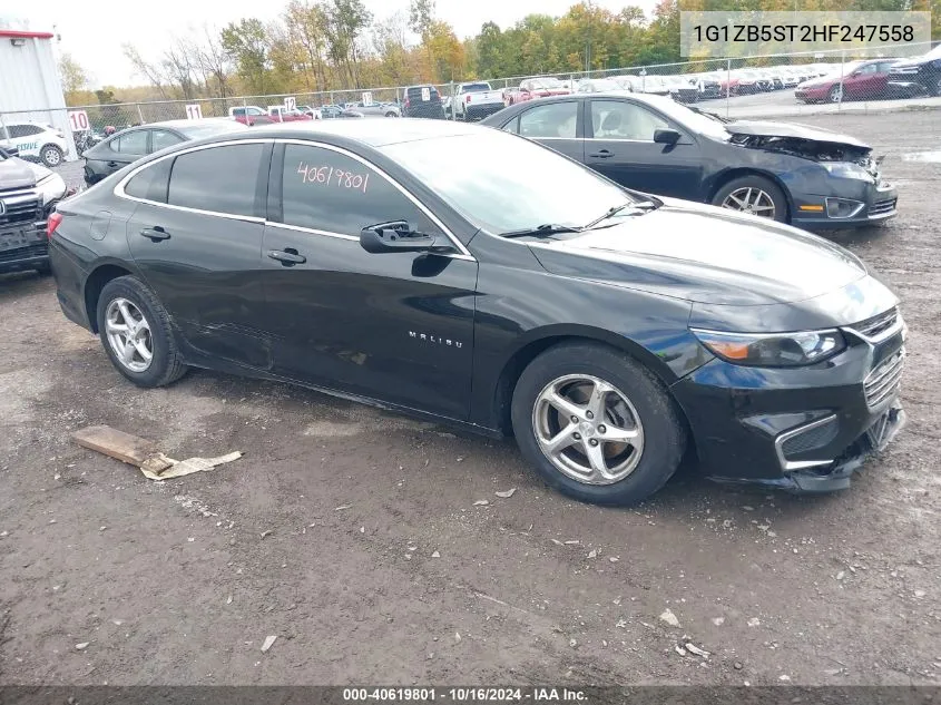 2017 Chevrolet Malibu Ls VIN: 1G1ZB5ST2HF247558 Lot: 40619801