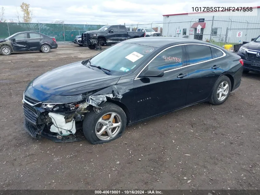 2017 Chevrolet Malibu Ls VIN: 1G1ZB5ST2HF247558 Lot: 40619801