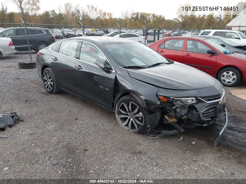 2017 Chevrolet Malibu 1Lt VIN: 1G1ZE5ST6HF146451 Lot: 40633743